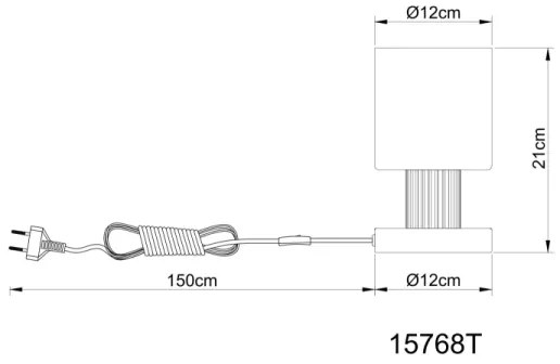 Globo 15768T - Lampada da tavolo ALEIDIS 1xE27/25W/230V