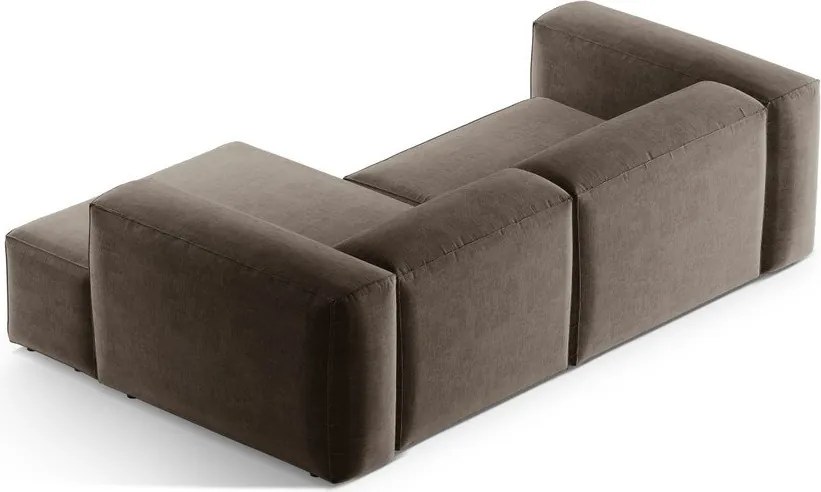 Divano angolare marrone (con penisola a destra/con chaise lounge) Bergamo – Cosmopolitan Design