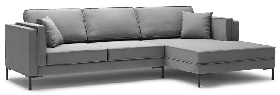 Divano angolare grigio , angolo destro Attilio - Milo Casa