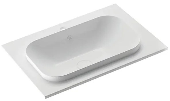 Lavabo consolle rettangolare in ceramica