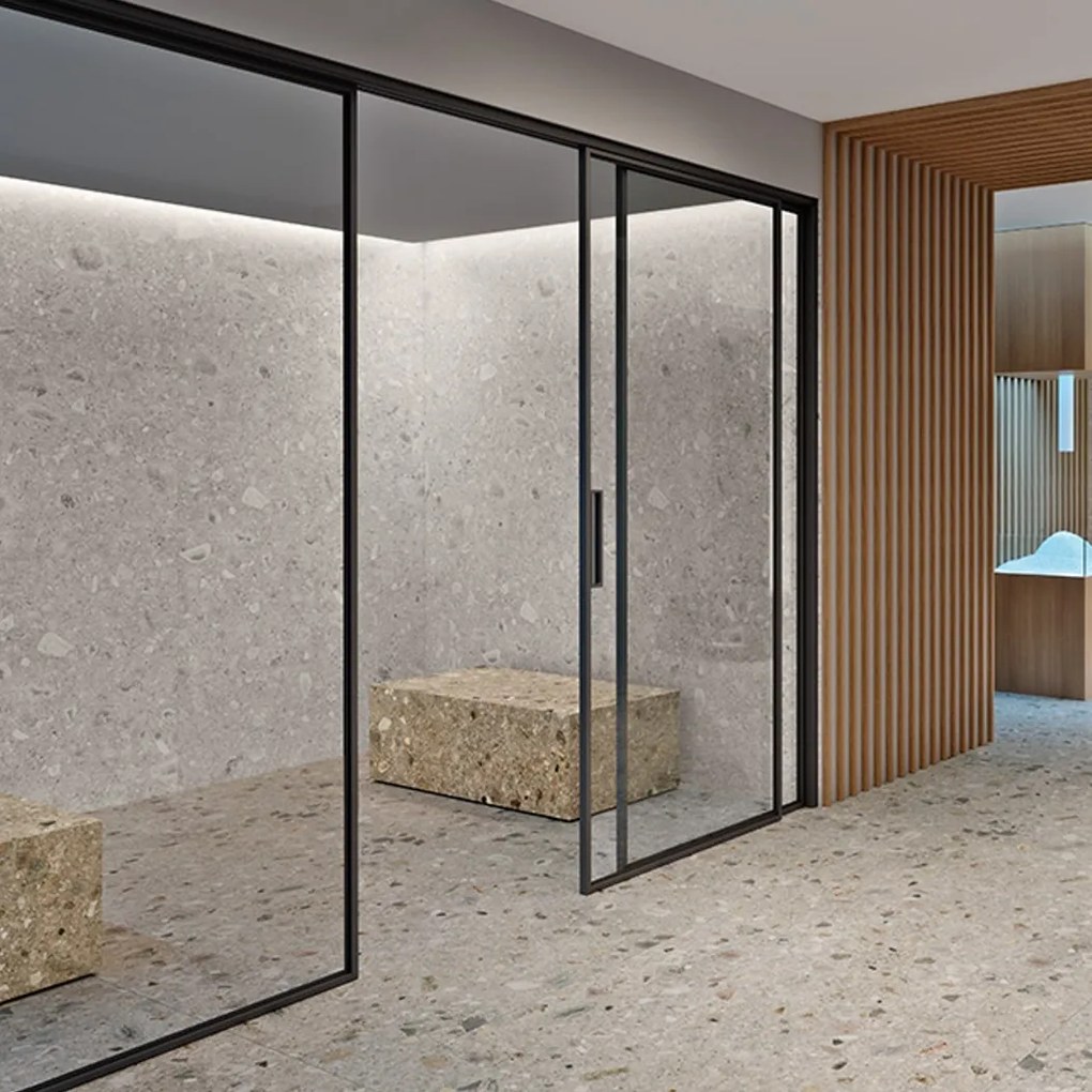 Gres Porcellanato Effetto Pietra Ceppo Di Gre' Bianco Opaco 60X120 - Ecgw229