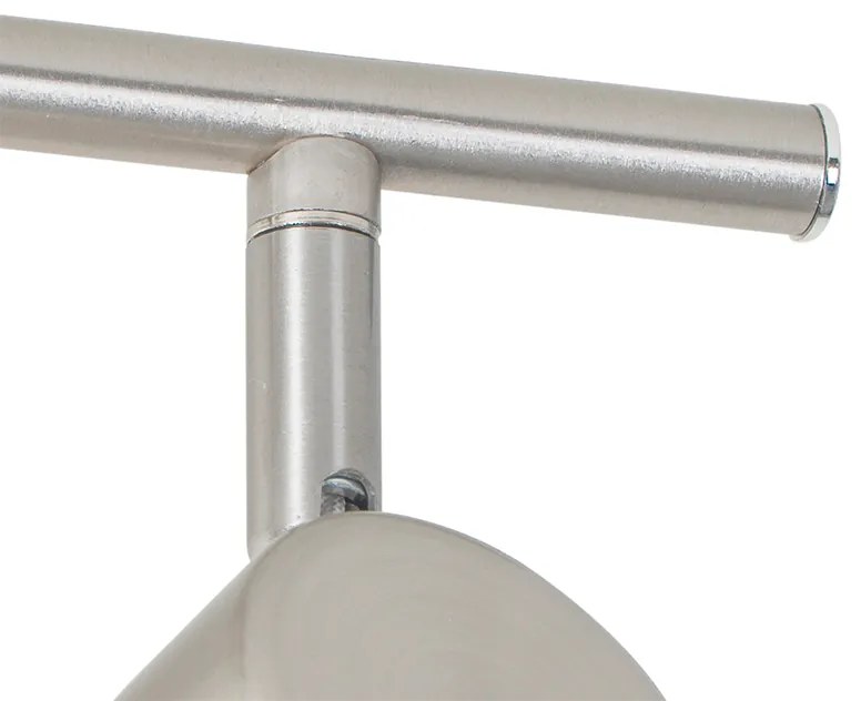 Plafoniera moderna in acciaio a 2 luci regolabile - Jeana