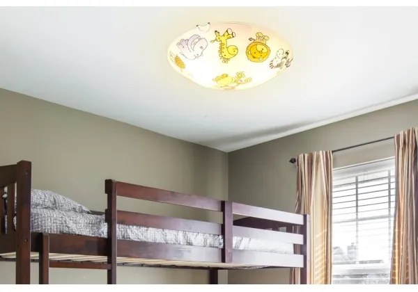 Globo 40607 - Plafoniera per bambini KIDDY 2xE27ILLU/60W/230V