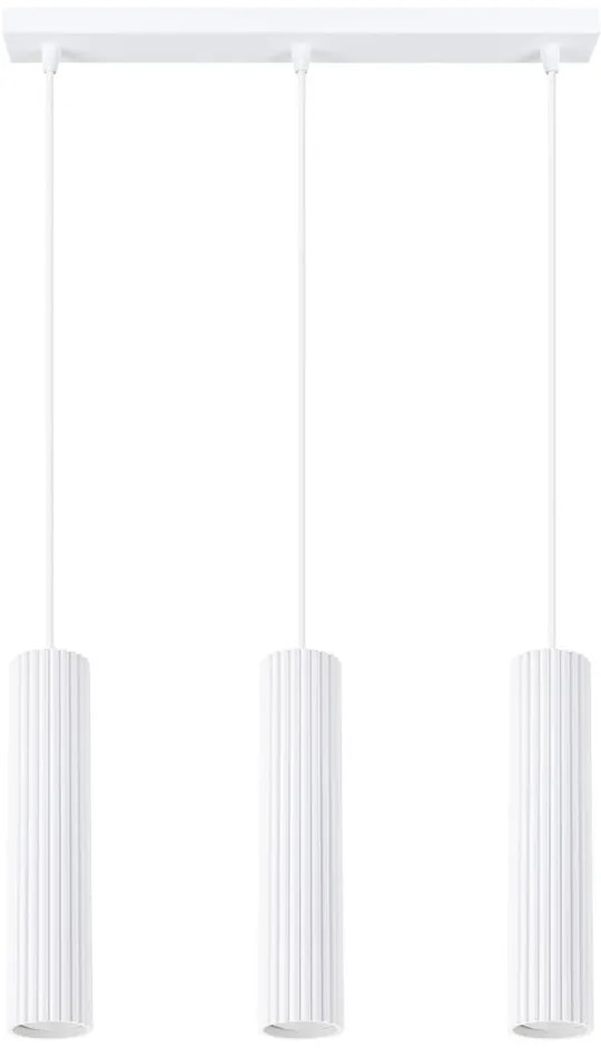 Lampadario bianco Gleam – Sollux