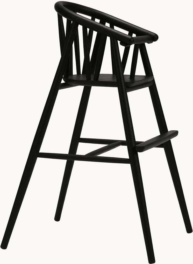 Sedia alta per bambini in legno di quercia fatta a mano Saga