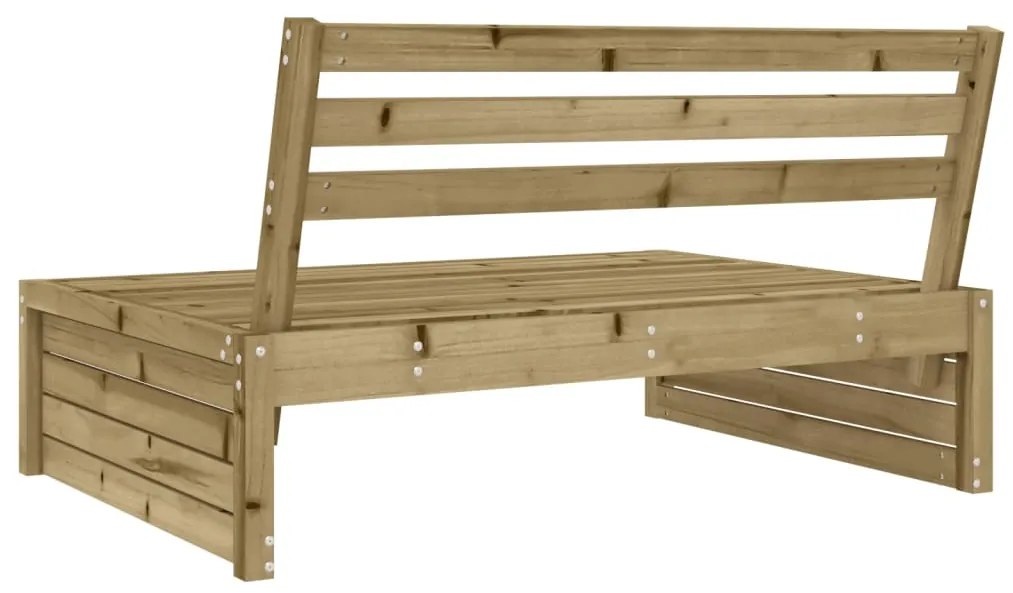 Divano centrale da giardino 120x80 cm legno impregnato di pino