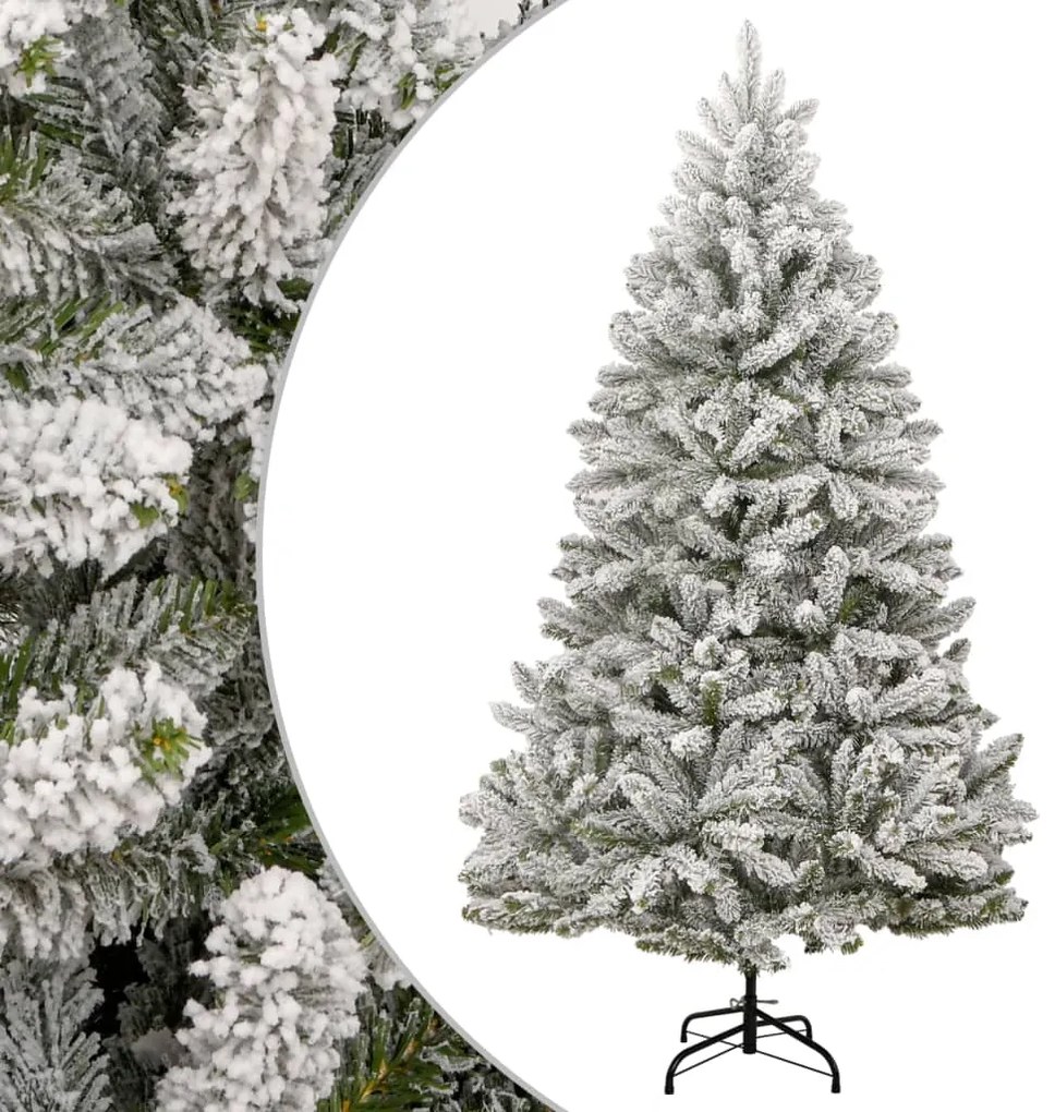 Albero Natale Artificiale Incernierato Con Neve Fioccata 300 Cm /
