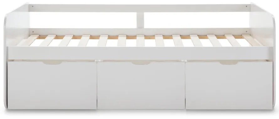 Letto per bambini bianco con contenitore 90x190 cm Abbott - Marckeric