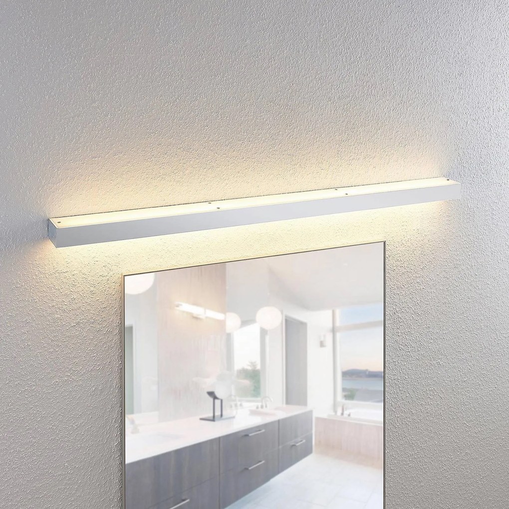 Applique da parete Layan Lindby, Cromo / Argento, Bagno, Metallo, Moderno, Applique