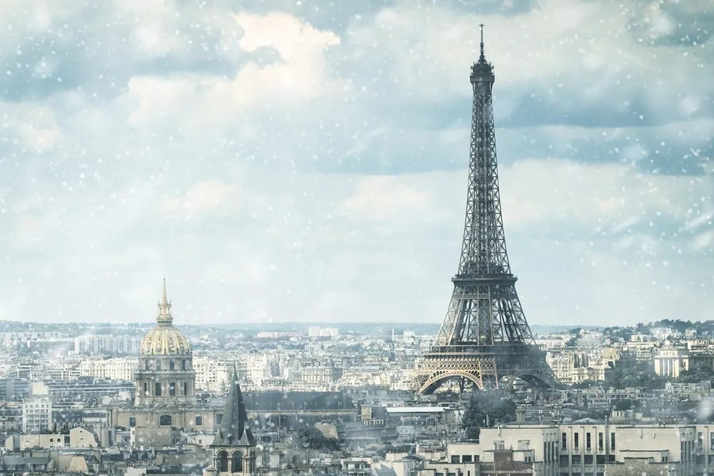 Quadro su tela – Parigi in inverno
