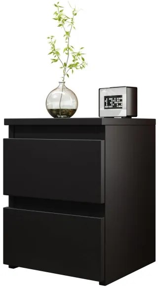 Comodino MALWA 40x40 cm opaco nero