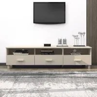 Mobile TV HAMAR Miele 158x40x40 cm in Legno Massello di Pino 340472