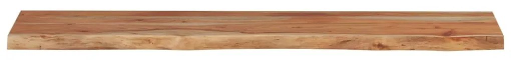 Mensola muro 100x20x2,5cm rettangolare legno acacia bordi vivi