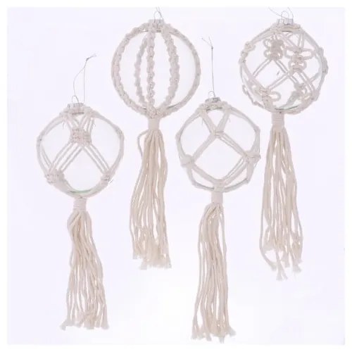 Set di 4 decorazioni natalizie appese Nara - Boltze