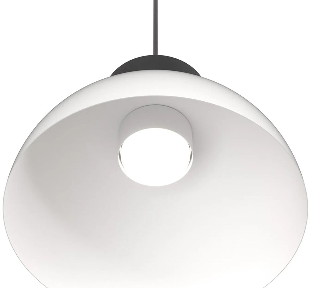 Lampadario Minimal Efesto Acciaio Bianco Nero 1 Luce Gx53 Ip20