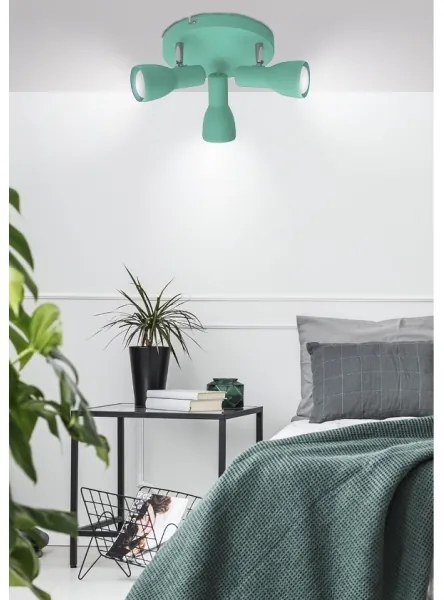 Luce Spot PICARDO 3xE14/40W/230V turchese