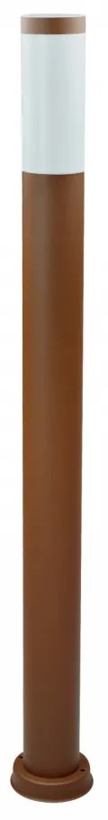 Paletto da Giardino 100cm, CORTEN, IK06, IP54, base E27 Dimensione Altezza: 100 cm