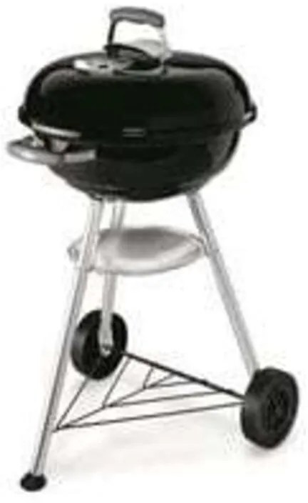Barbecue a Carbonella Weber Bar-B Kettle con Ruote in Acciaio Cromato, Dimensioni 91x47x58 cm, Codice 0077924129452, Modello S7170954