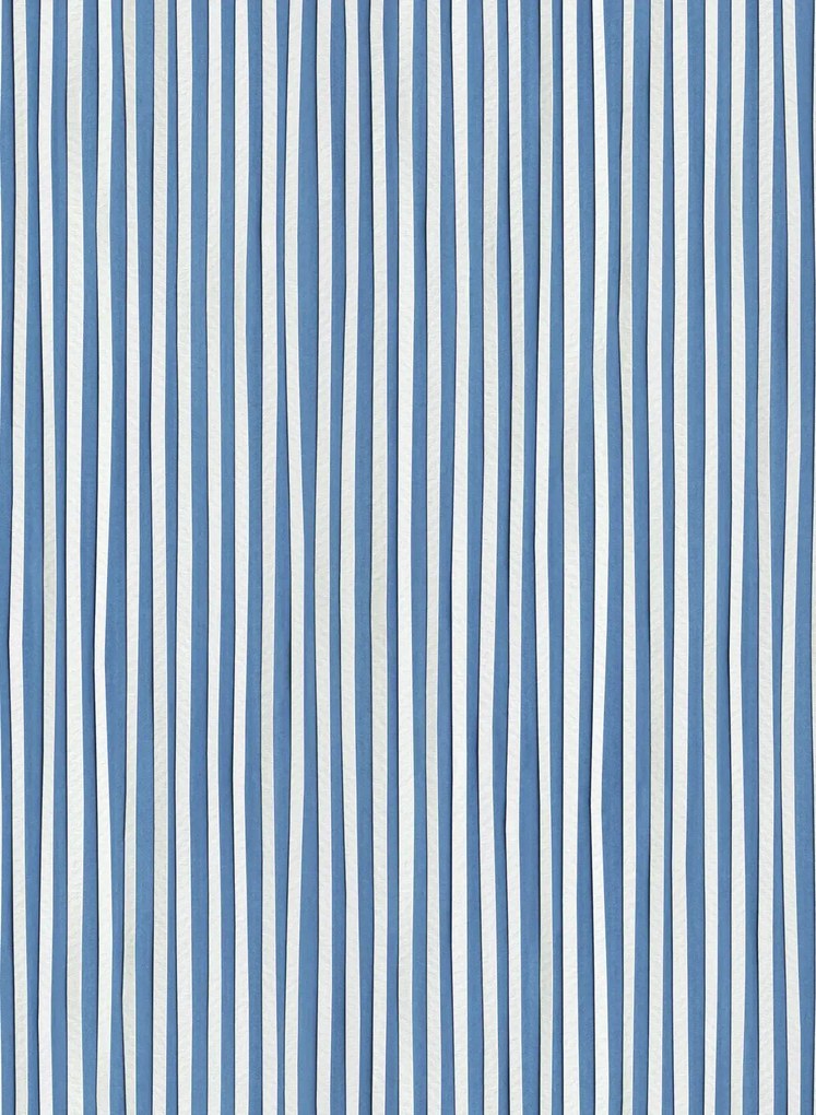 studio ditte Carta da parati Stripes / Strepen - Parisian Blue / Parijs Blauw