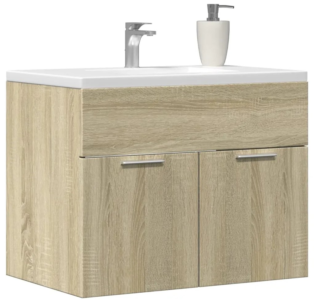 Mobile Sottolavabo Rovere Sonoma 60x38,5x46cm Legno Multistrato /