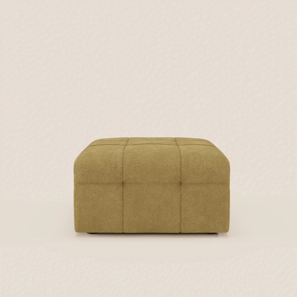 Mosaic pouf e modulo in bouclé - 96x77 cm design capitonné in tessuto smacchiabile T21