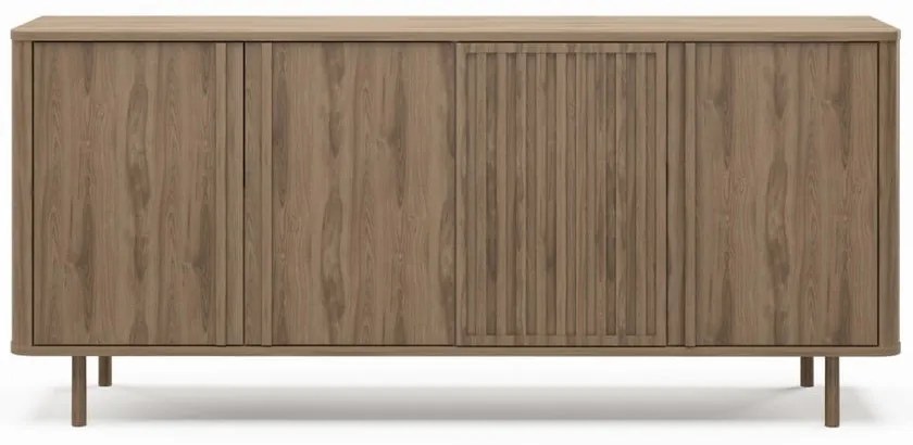 Cassettiera di colore naturale con effetto rovere 180x80x40 cm Salma – Marckeric
