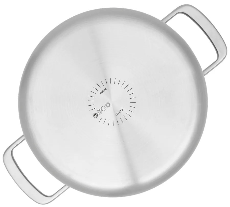 Casseruola in acciaio inox con coperchio incluso per induzione 5,5 l Lucca 3.0 – FABINI