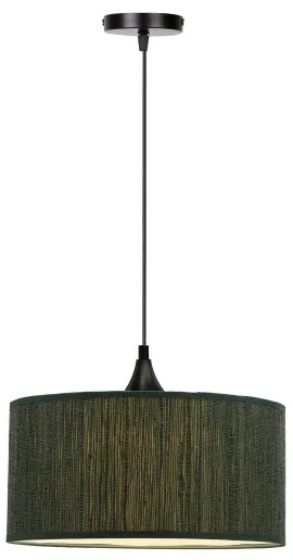 Lampadario a sospensione con filo PATTI 1xE27/60W/230V diametro 30 cm verde