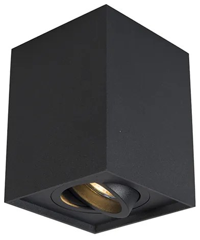 Faretto smart nero orientabile con WiFi GU10 - Quadro Up