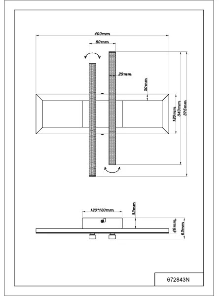 Globo 672843N - Plafoniera LED HIGHWAY LED/24W/230V