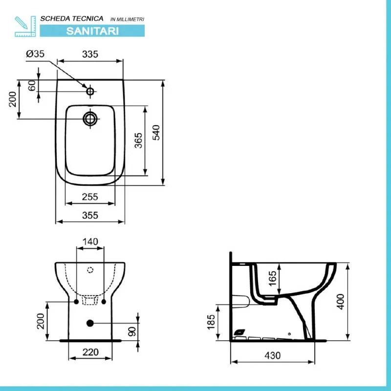 Sanitari Ideal Standard filomuro Rimless con copriwater I.Life A