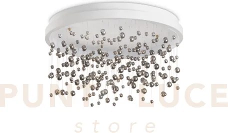 Armony lampadario da soffitto con pendenti in vetro led 3000k 48w 4...