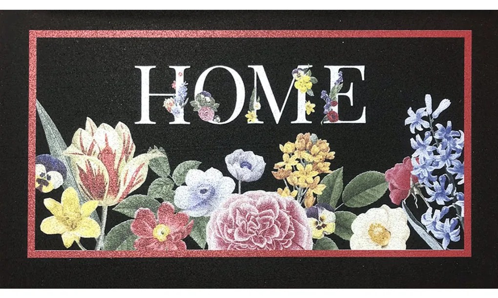 Zerbino Home in Gomma Riciclata - Design Fiori e Sostenibile 70x40 cm