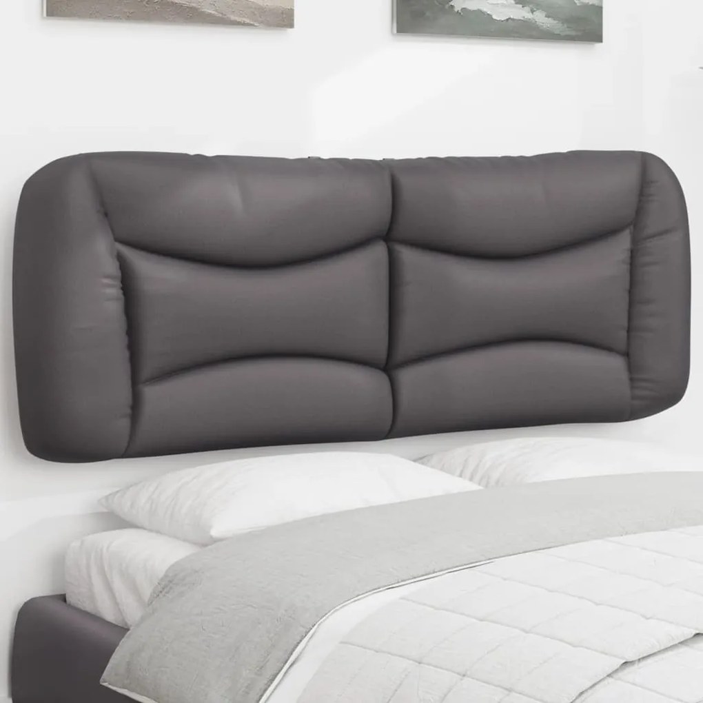 Cuscino Testiera Grigio 140 Cm İn Similpelle /