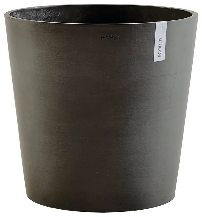 Vaso per piante e fiori AMSTERDAM ECOPOT'S in resina antracite H 44.5 cm Ø 50 cm