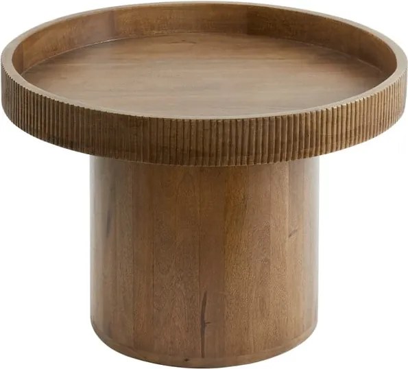 Tavolino rotondo in legno di mango ø 60 cm Kalomo - Light &amp; Living