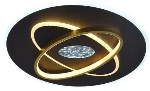 Plafoniera LED dimmerabile LED/80W/230V nero + telecomando