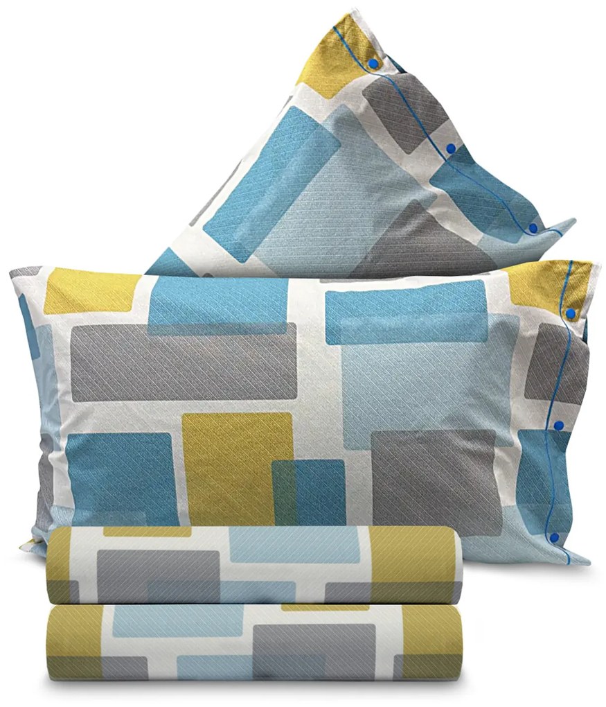 Parure copripiumino matrimoniale Secret azzurro SmartDecoHome