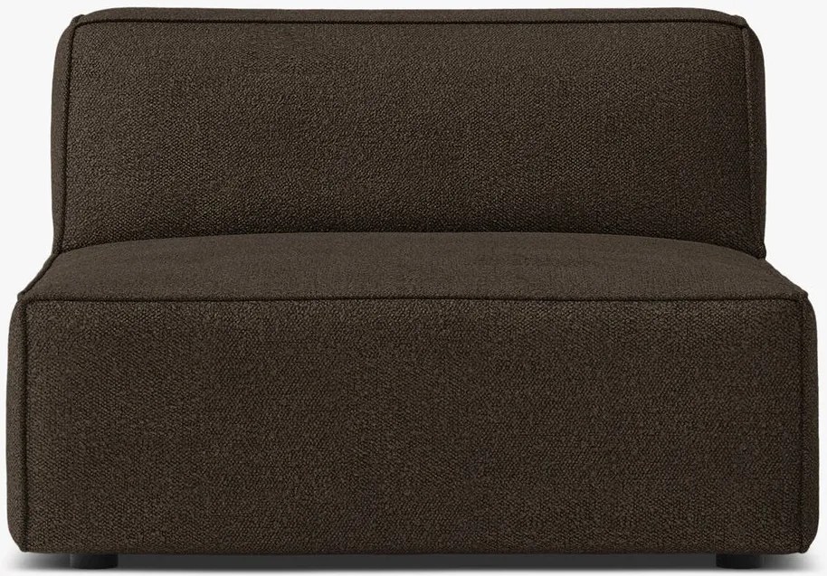 Modulo centrale Jodie con schienale in bouclé Baloo – L80 cm