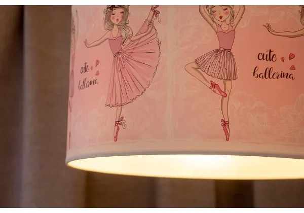 Duolla - Lampadario a sospensione per bambini PRINT M 1xE27/40W/230V diametro 35 cm ballerine