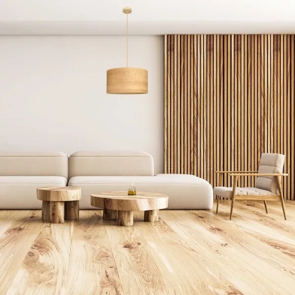 Lampadario a sospensione con filo ALBA 1xE27/15W/230V diametro 45 cm marrone