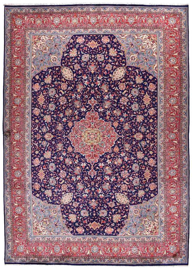 Sarouk Tappeto persiano 270x380 Blu (Iran) Annodato A Mano