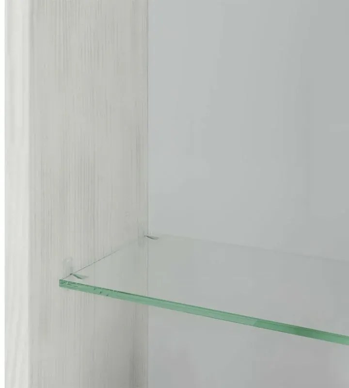 Colonna bagno sospesa 136h cm rovere bianco anta reversibile