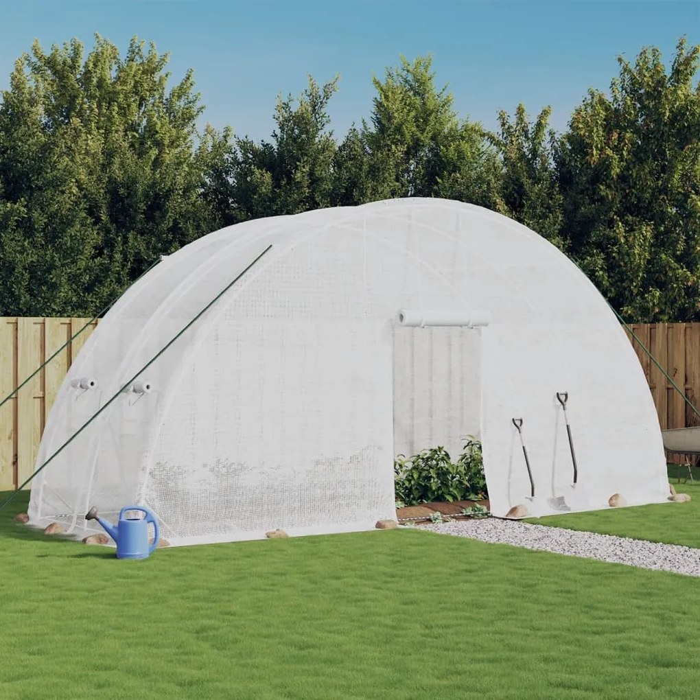 Serra Con Telaio İn Acciaio Bianco 12 M² 6x2x2,85 M /