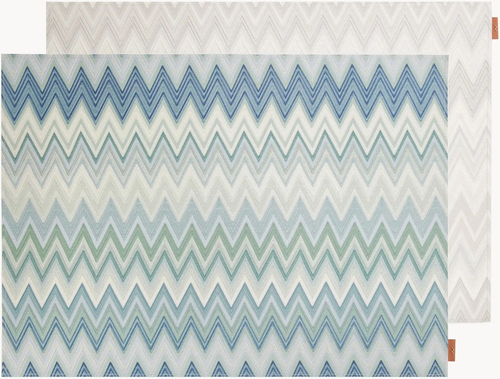 Set di 2 tovagliette americane reversibili Zigzag