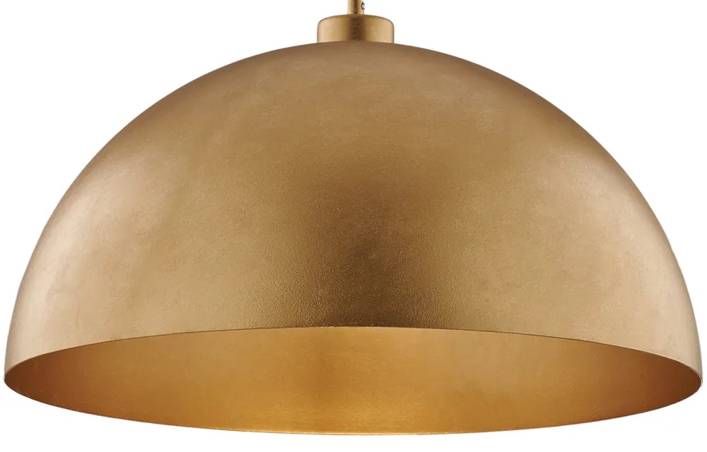 Sospensione Industrial 1 Luce Marcus In Ferro Laccato Oro Diam 50