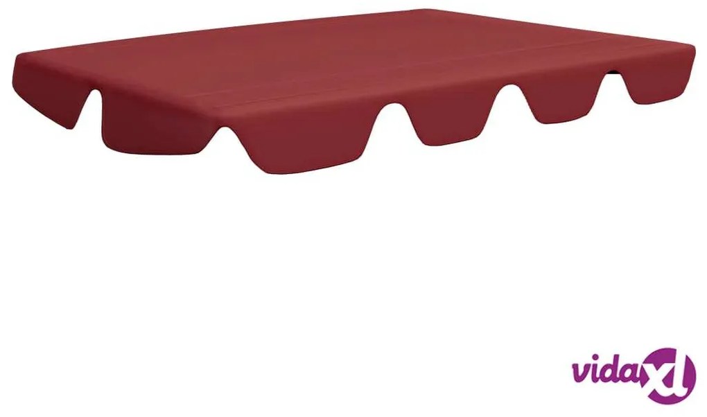 vidaXL Baldacchino per Dondolo Giardino Rosso Vino 188/168x110/145 cm