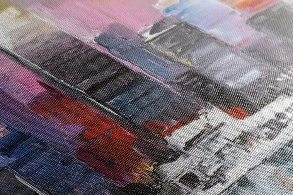 Quadro su tela – Città costiera