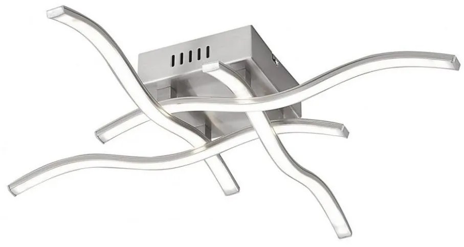 Leuchten Direkt 15131-55 - Lampadario LED da superficie WAWE 4xLED/4,6W/230V cromo opaco