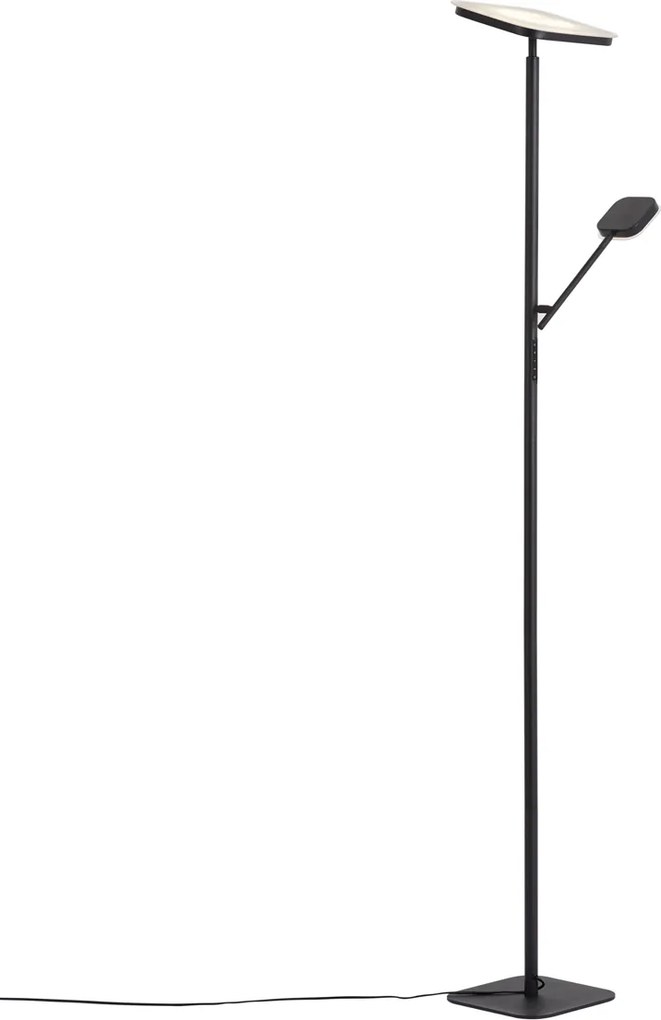 Lampada da terra moderna nera con LED dimmerabile - Divana